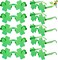 12 Pairs St. Patricks Day Shamrock Sunglasses, Shamrock Glasses Clover Eyewear, St Patrick Accessory Party Favor Supply